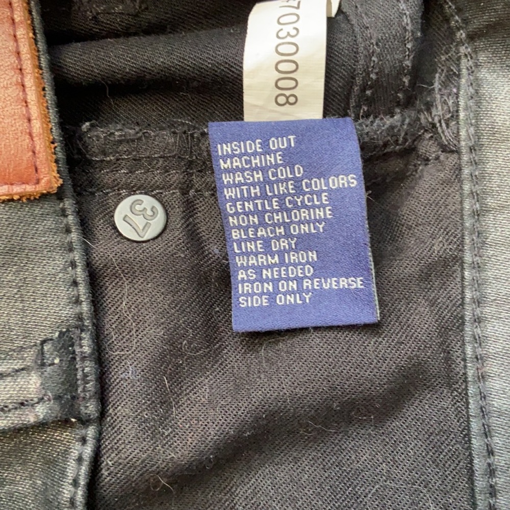 Madewell Skinny Skinny Coated High Rise Black Jeans - Picture 10 of 10
